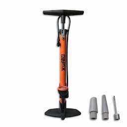 Fietspomp met manometer + nippels