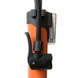 Fietspomp met manometer + nippels
