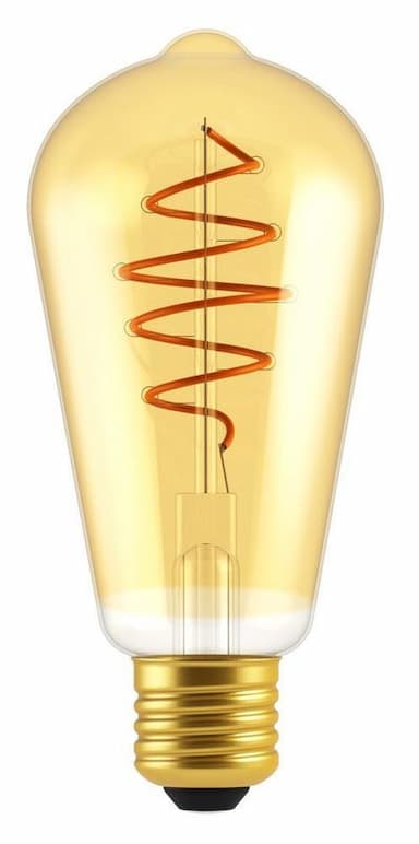 Deco Edison spiraal E27 5W Goud