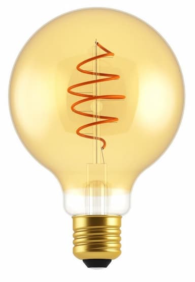 Deco globe spiraal E27 5,4W Goud