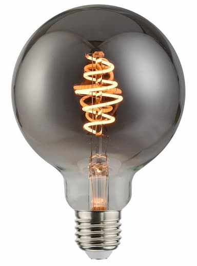 Deco globe spiraal E27 5W Smoke