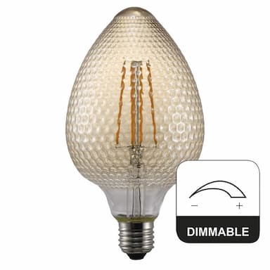Deco Avra Peer E27 2W nuts amber