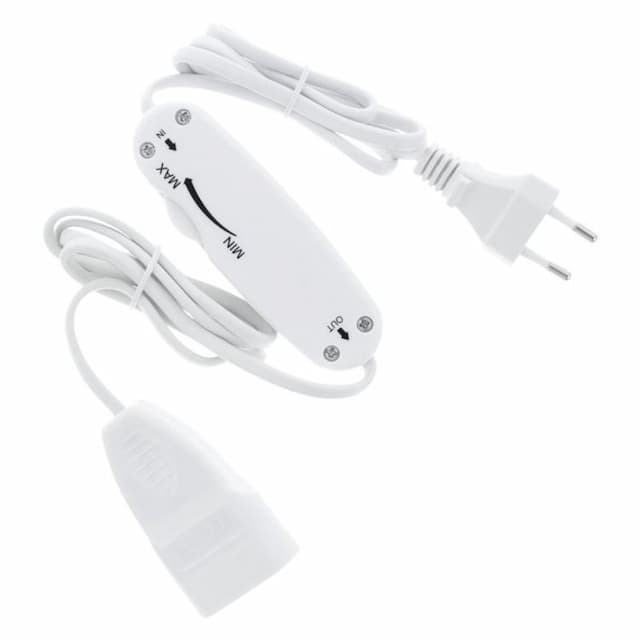Snoerdimmer euro LED wit