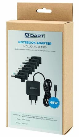 Universele netbook & Laptop voeding  45W