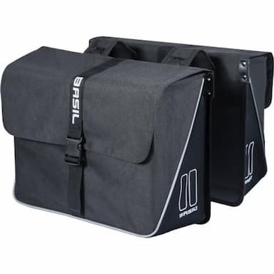 Dubbele fietstas Forte Black
