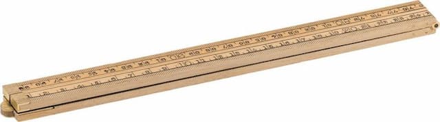 Houten duimstok 1 meter
