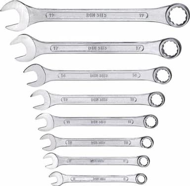 Steek-ring sleutelset 8 - 19 