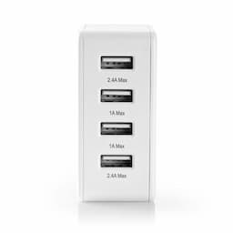 USB lader 4-voudig 4,8 A