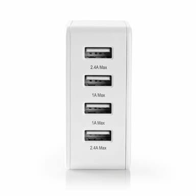 USB lader 4-voudig 4,8 A