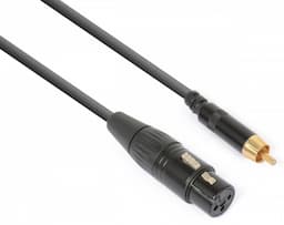 Adapterkabel XLR female - Tulp