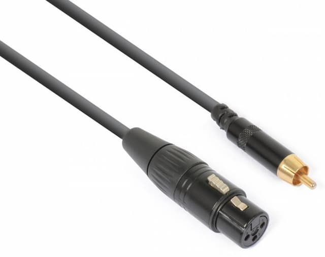 Adapterkabel XLR female - Tulp