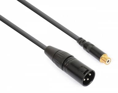 Adapterkabel XLR male - Tulp female