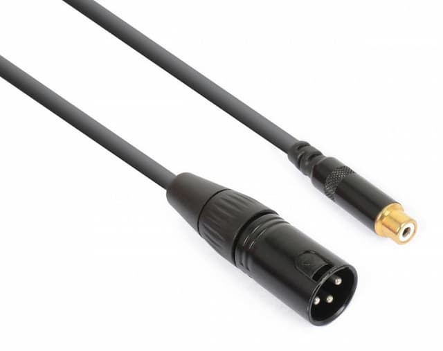 Adapterkabel XLR male - Tulp female