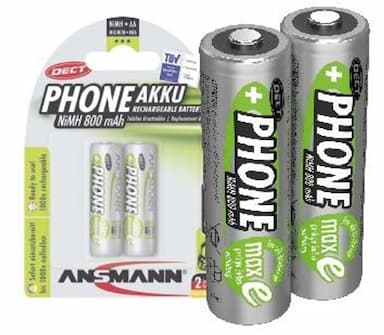 Ansmann AA telefoonbatterijen oplaadbaar