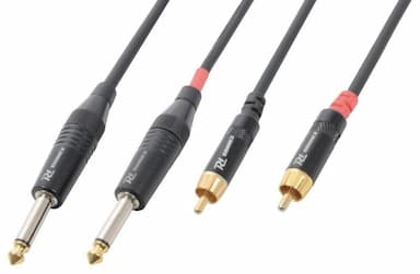 Audiokabel 2x Jack - 2x Tulp