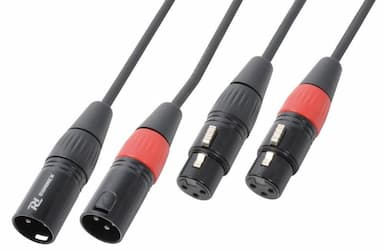 Audiokabel 2x XLR male - female