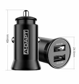 Autolader 2x USB - 4,8A Smart IC