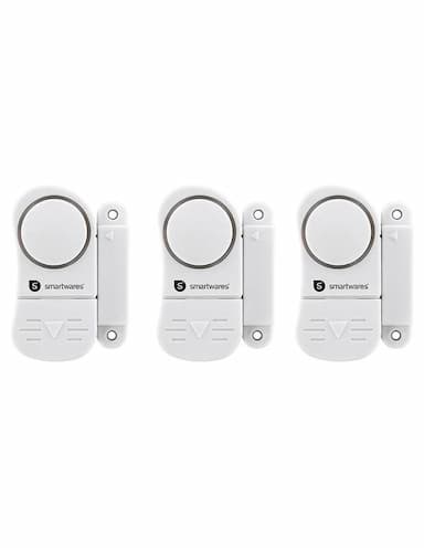 Deur/raamalarm 85dB 3-delig wit