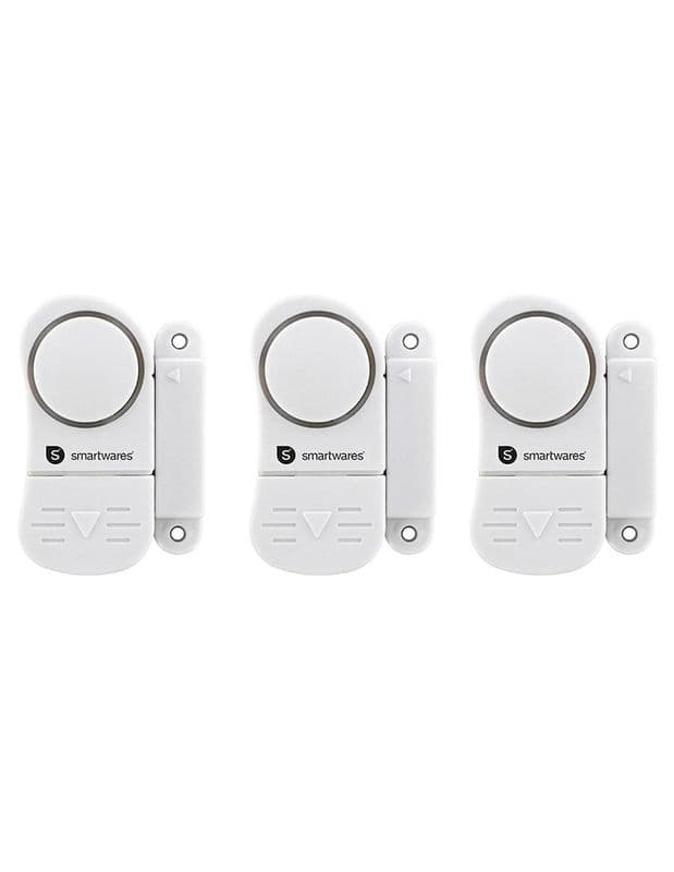 Deur/raamalarm 85dB 3-delig wit