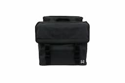 Dubbele canvas tas zwart/matzwart