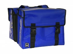 Dubbele tas bisonyl blauw
