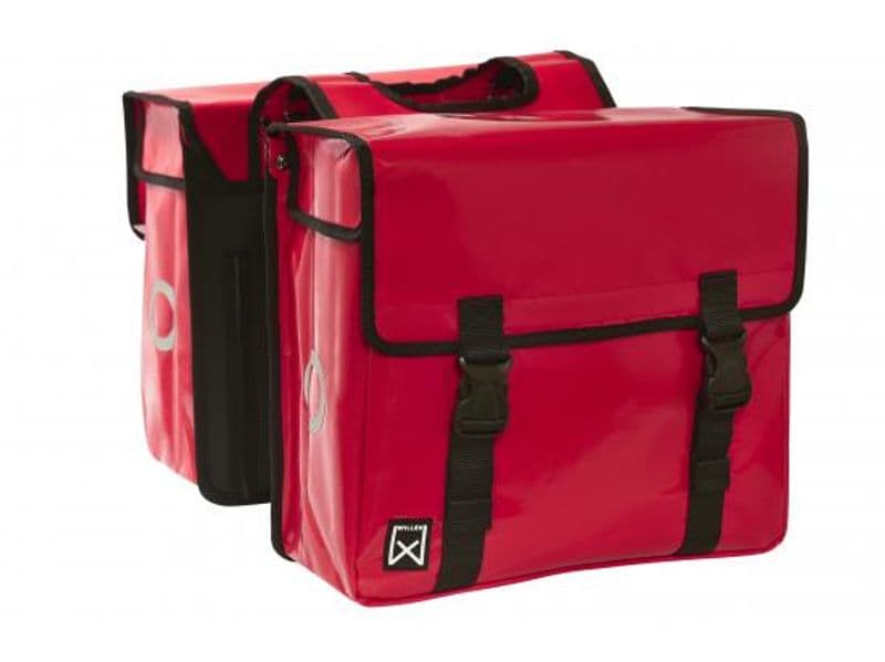 Dubbele tas bisonyl rood