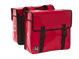 Dubbele tas bisonyl rood