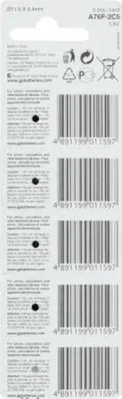 GP A76 / LR44 (5 stuks)