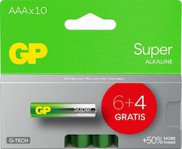 GP Batterijen AAA 10-pack – Voordeelverpakking