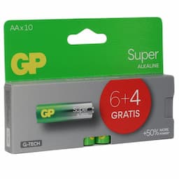 GP Batterijen AA 10-pack – Voordeelverpakking