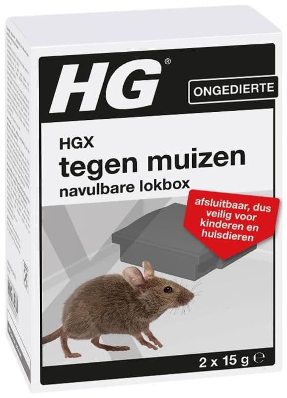 HGX Tegen muizen navulbare lokbox