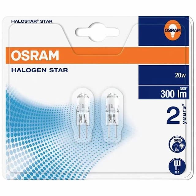 Halogeen G4 20W (2st.)