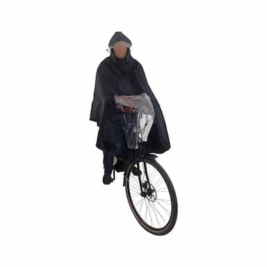Poncho Deluxe Zwart