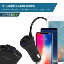 In-Car Charger – 4 USB-poorten, 9,6 A