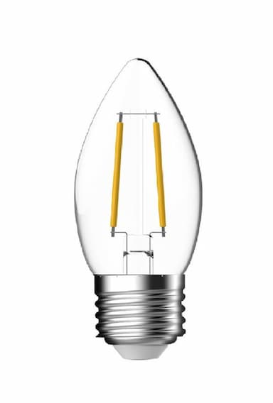 Kaars E27 2,5W Volglas