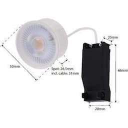 LED Dimbaar 50 mm wit