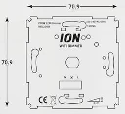 LED WiFi dimmer 1-200W wissel
