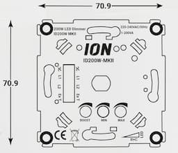 LED dimmer 1-200W wissel