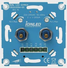 LED duo dimmer 2-200W wissel