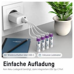 Li-ion AAA oplaadbaar USB-C
