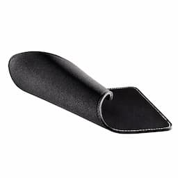 Muismat zwart lederlook