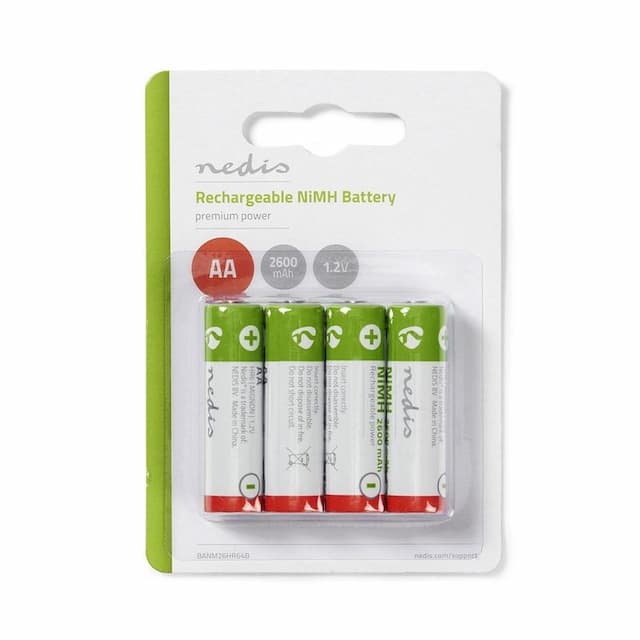 NiMH AA Oplaadbaar 2600 mAh