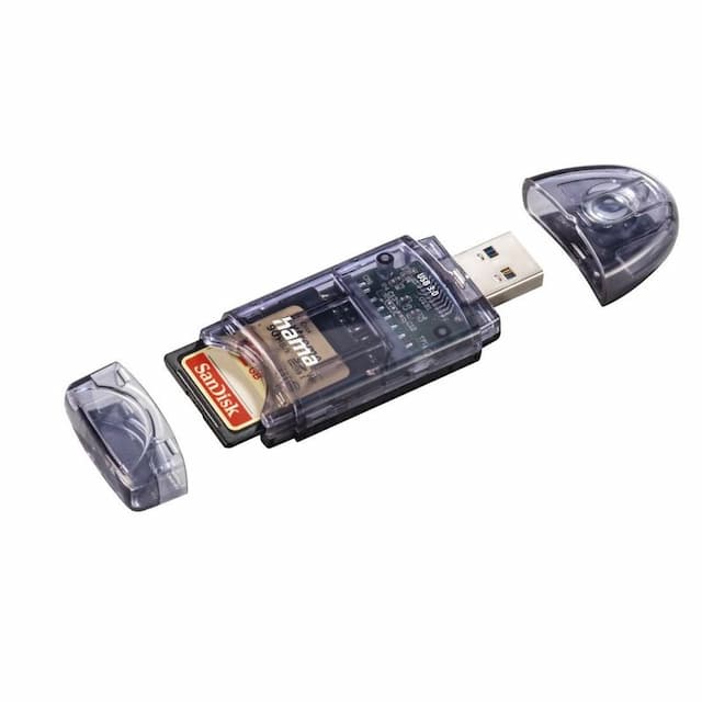 USB 3.0 kaarlezer, SD/micro SD, antraciet