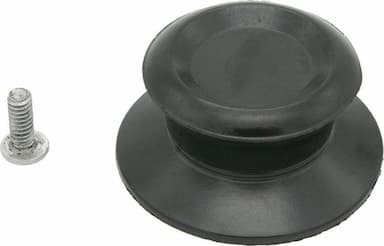 Universele knop pan zwart
