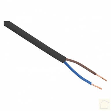 VMVS kabel 2 x 0,75 zwart