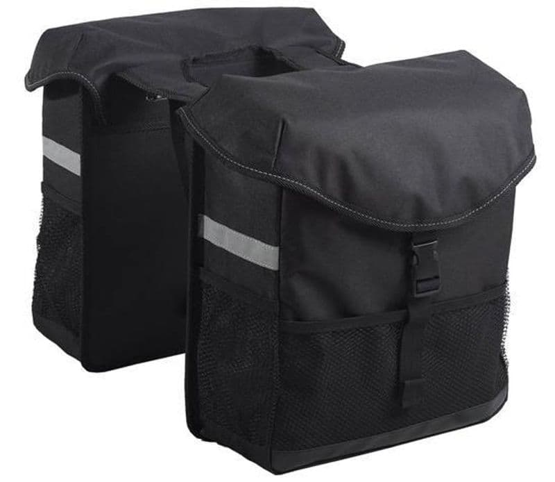 Sportieve dubbele bagagetas zwart