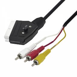 Scart - tulp kabel in/out 