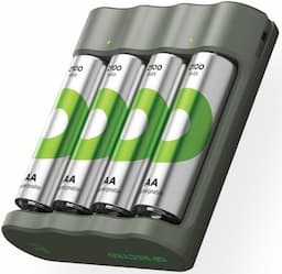 GP Batterijlader USB + 4x Recyko AA