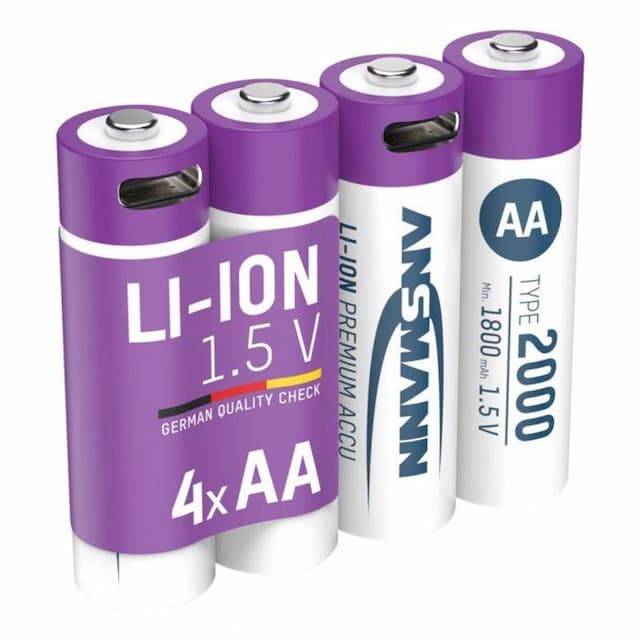 Li-ion AA oplaadbaar USB-C
