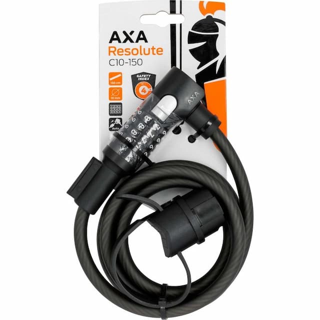 Spiraal kabel cijferslot Axa Resolute 150 x 10